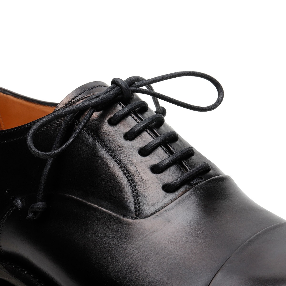 Parigi black leather Derby shoes