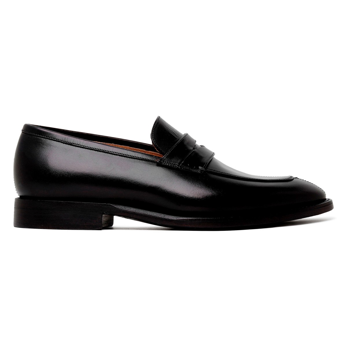 Marsiglia black leather loafers