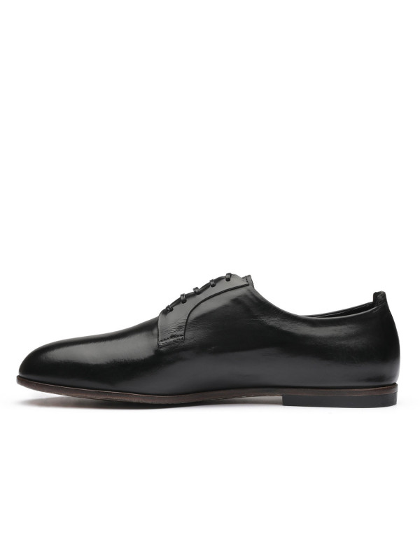 Black leather Derby shoes