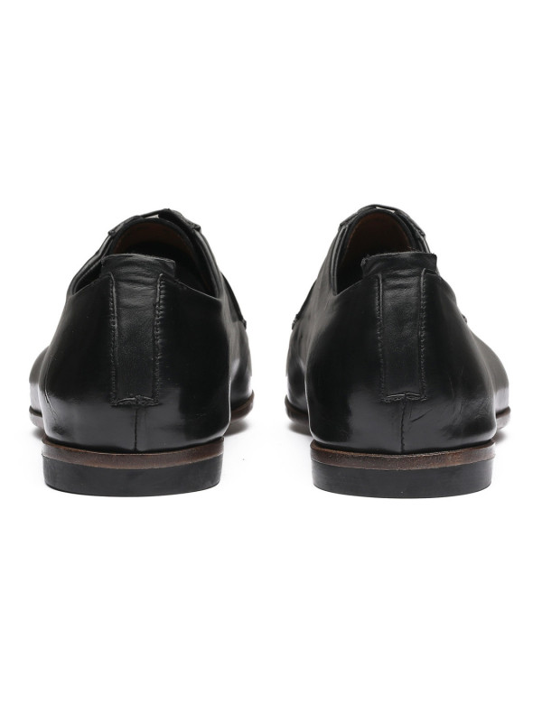 Black leather Derby shoes