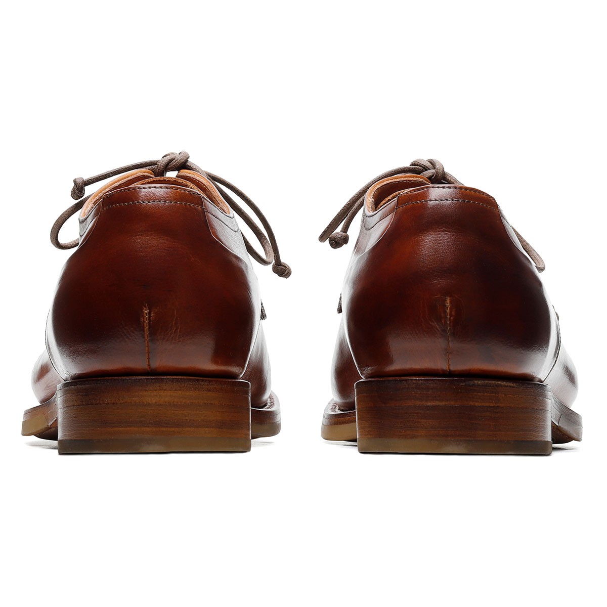 Zurigo brandy-hue leather Derby shoes