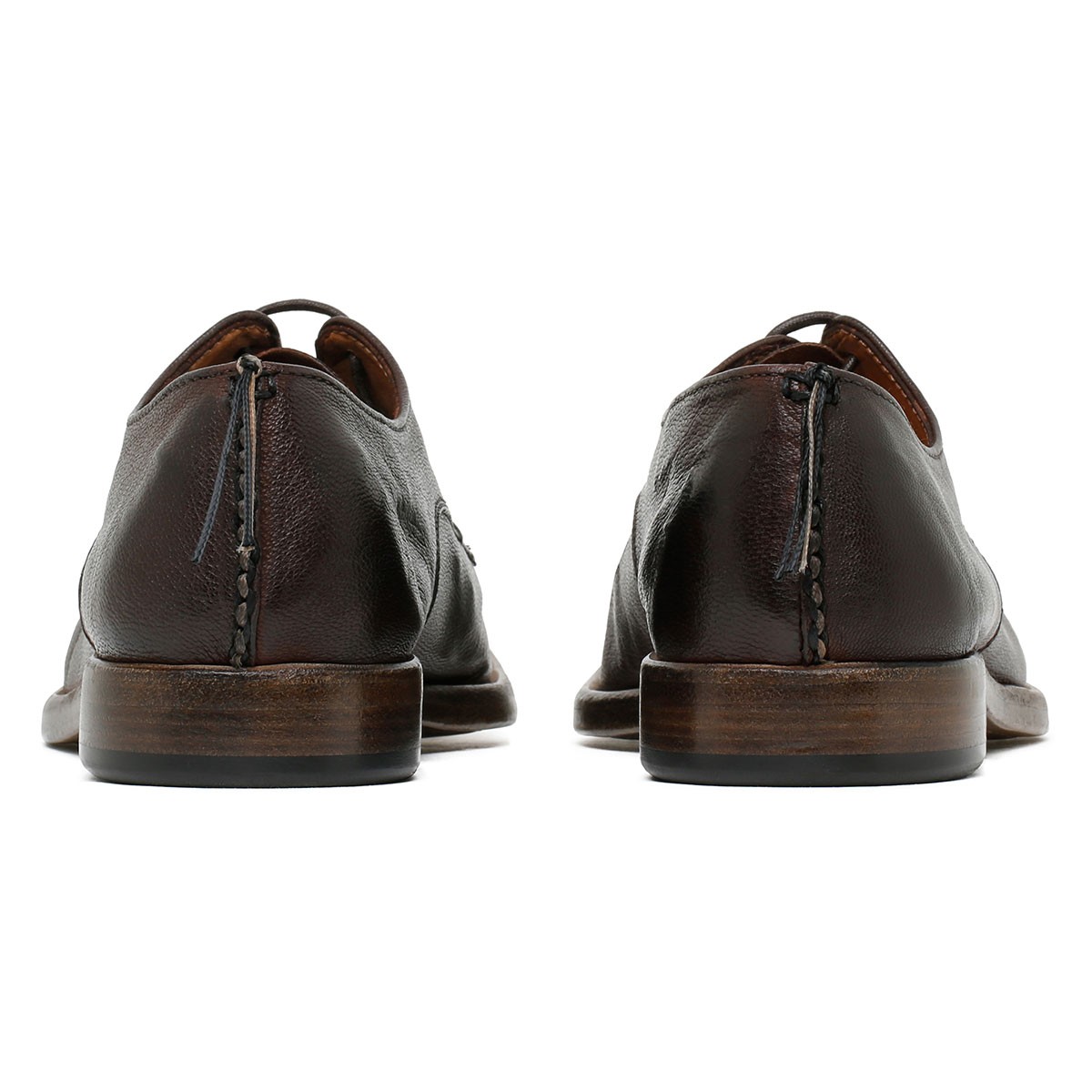 Derby shoes in chocolate Matrix leather