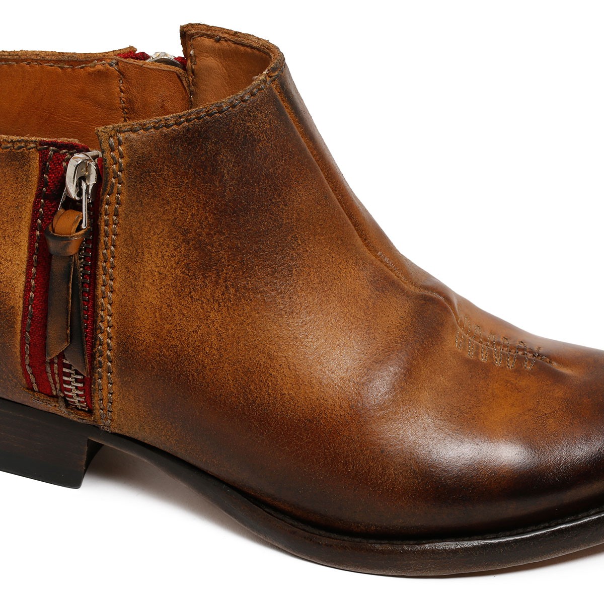 Degradé dark brown ankle boots