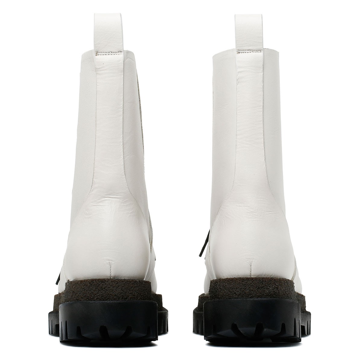 White combat boots