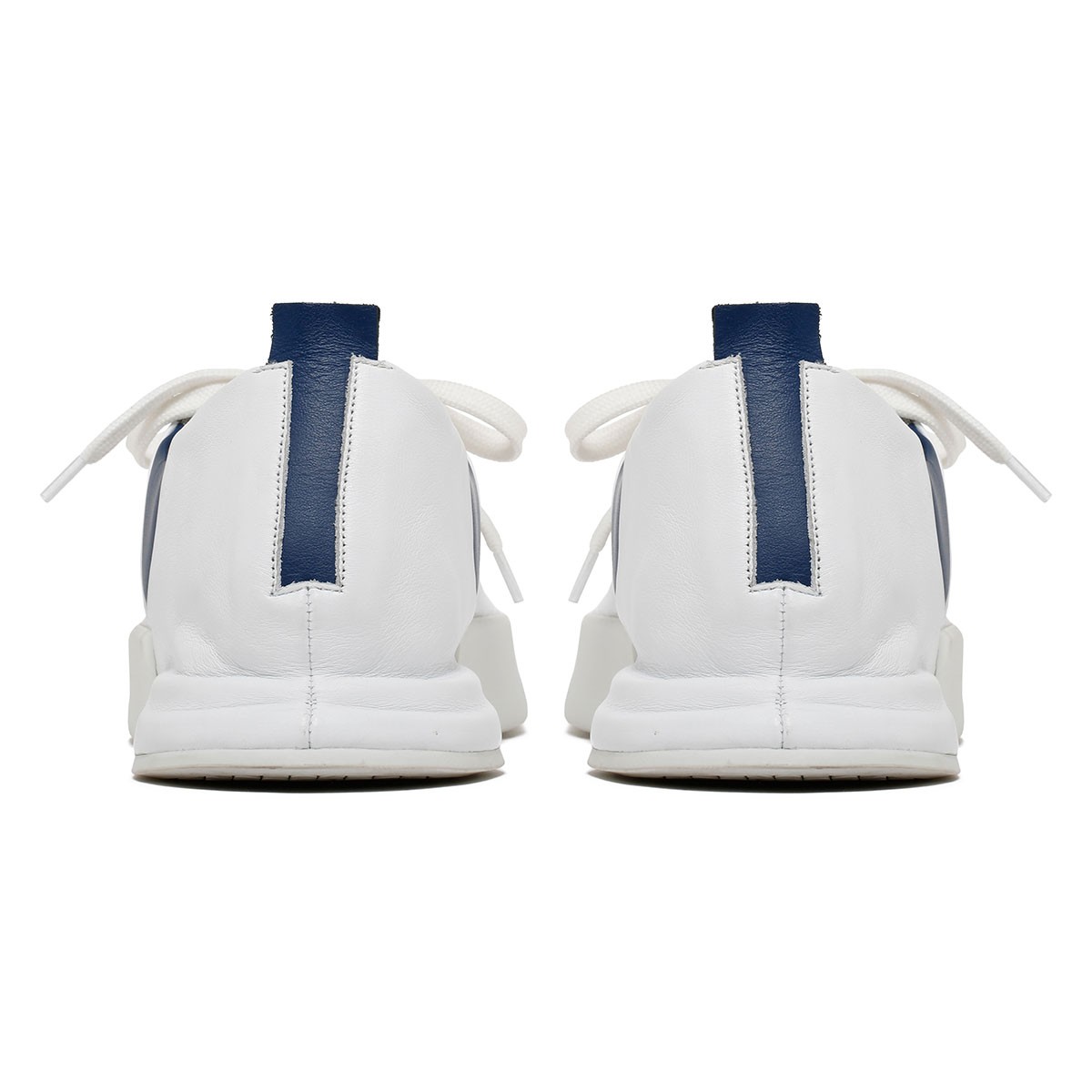 Carosi white and blue sneakers