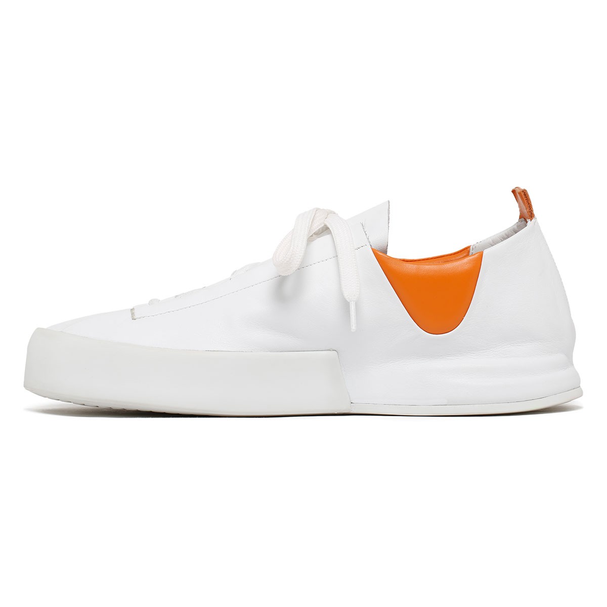 Incerti white and orange sneakers