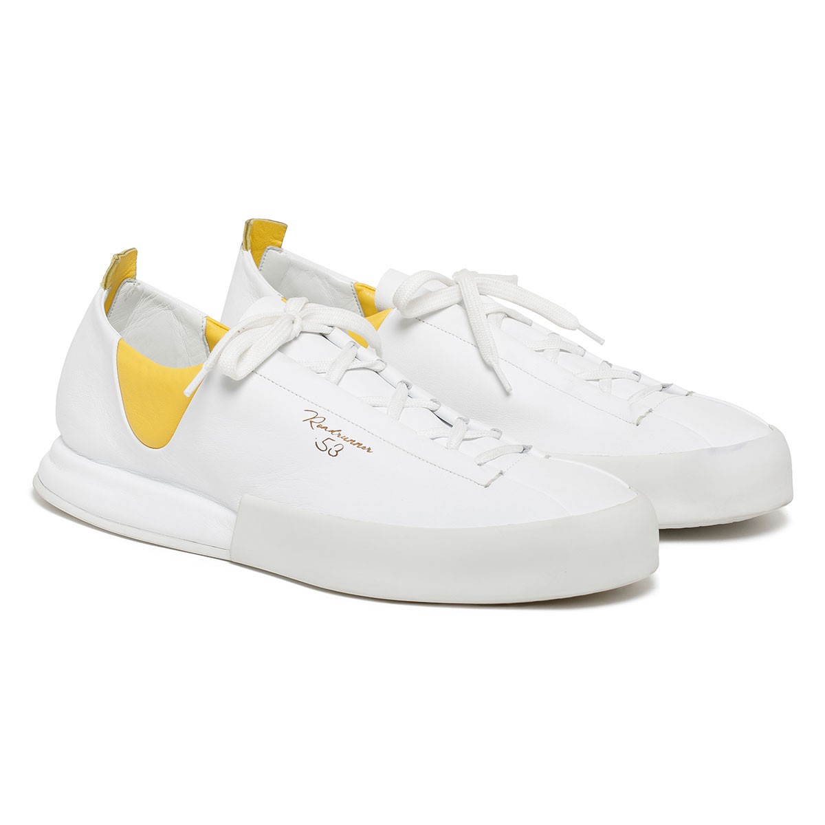 Sneakers Epis bianco e giallo