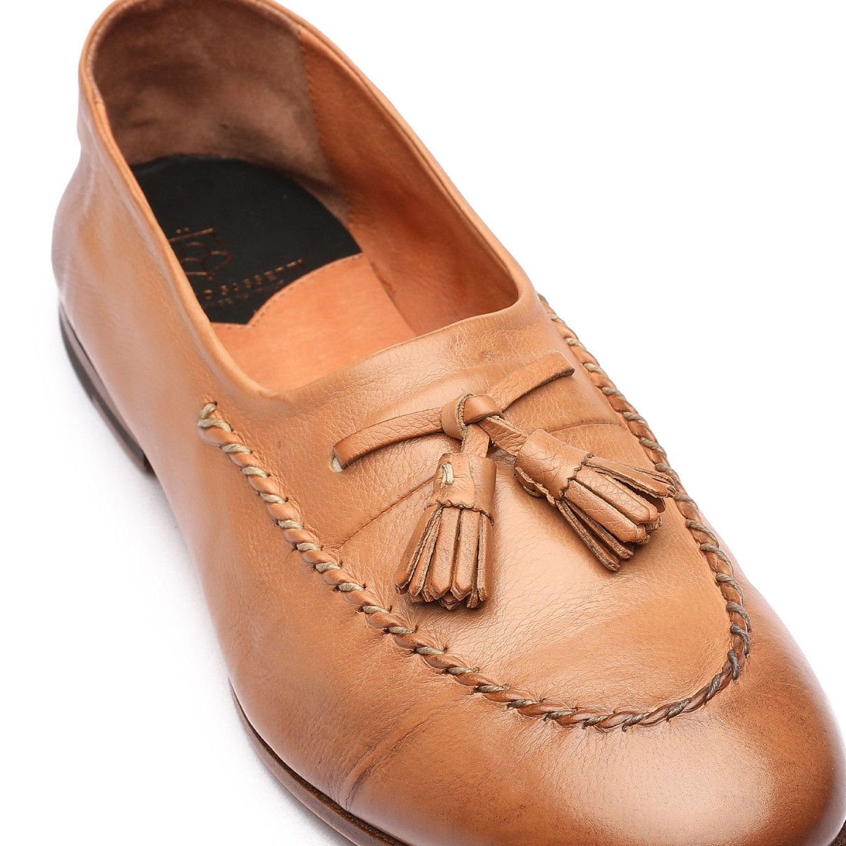 Brandy hue leather loafers