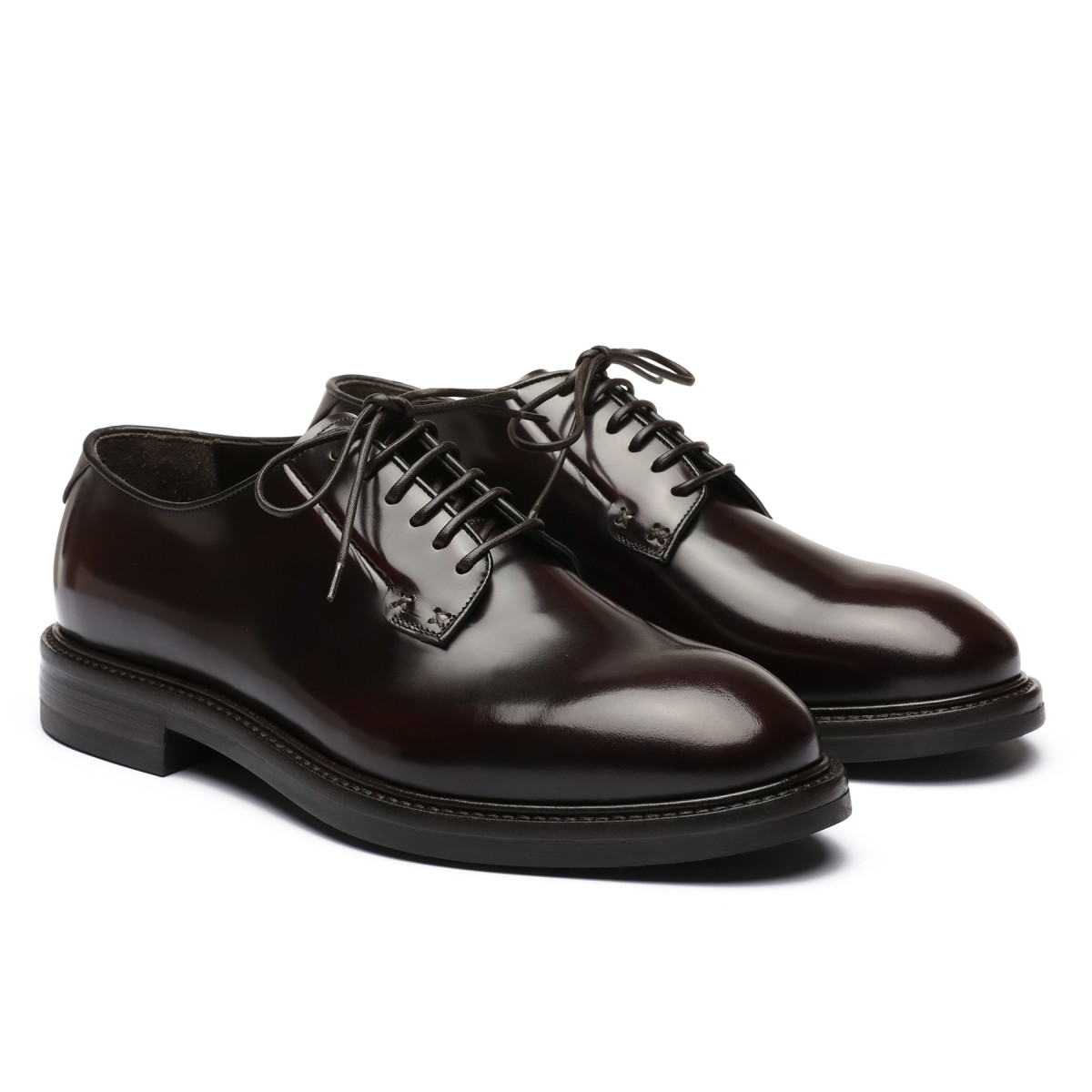Pascoli dark brown Derby shoes
