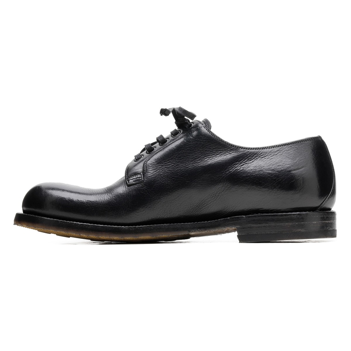 Black leather Derby Shoes