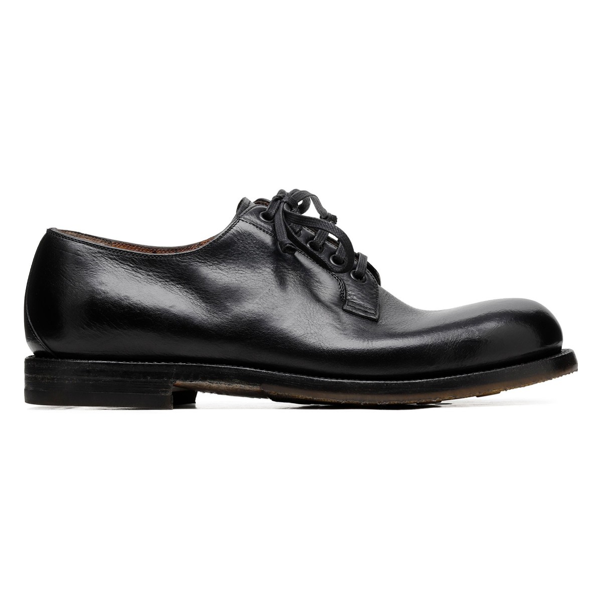 Black leather Derby Shoes